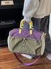 Cross-Border Color Block Travel Bag: Large Capacity, Lightweight, Handheld Sports & Fitness Duffel