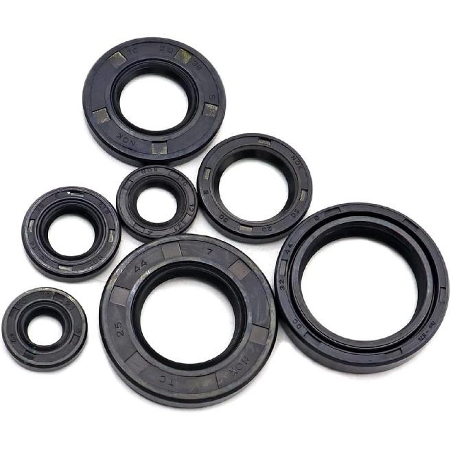 FZJDSD Engine Crank 7 Piece Oil Seal Set Kit Compatible with Yamaha Blaster 200 YFS200 1988-2006 Replace M564-A029