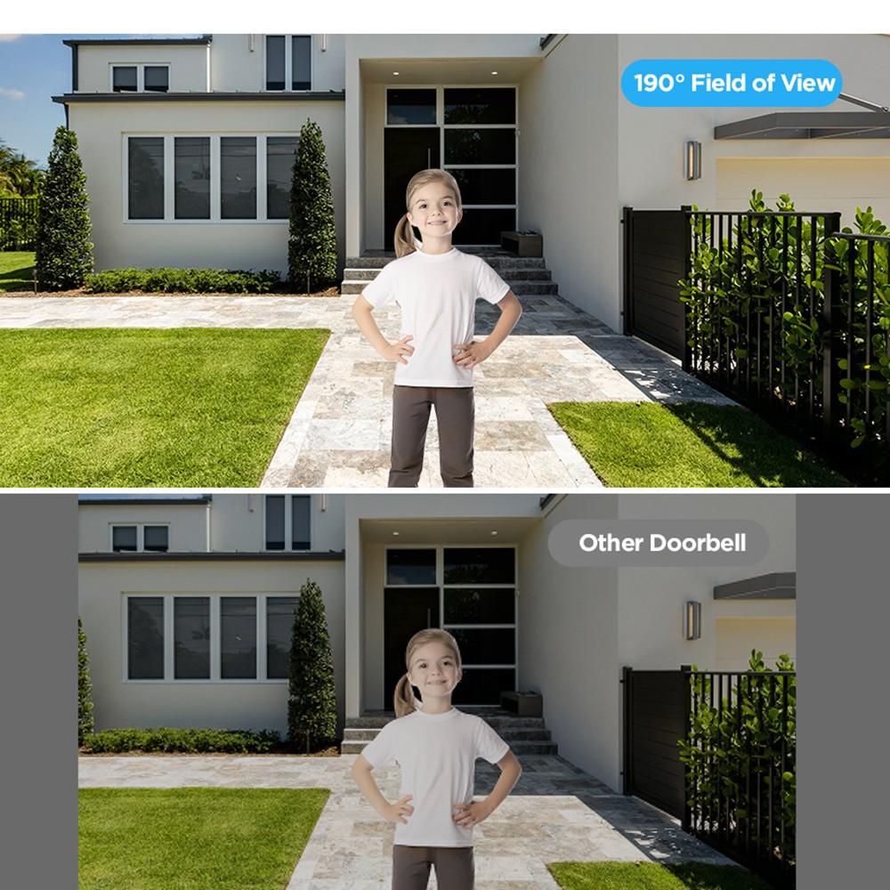 Dual-Lens G50 WiFi Smart Doorbell with Full-Color Video & Two-Way Audio