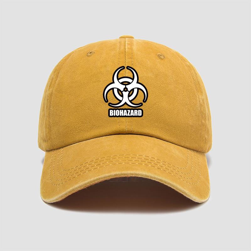Ensemble T-shirt Manches Courtes et Casquette Style Coréen Resident Evil Marchandise Film Jeu Chinois Haut Doux Casquette de Baseball Réglable