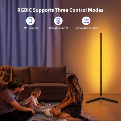 LED Floor Lamp Line RGB Phantom Color For Living Room Bedroom Study Apartment Interior Decoration Ambient Lighting Fixtures