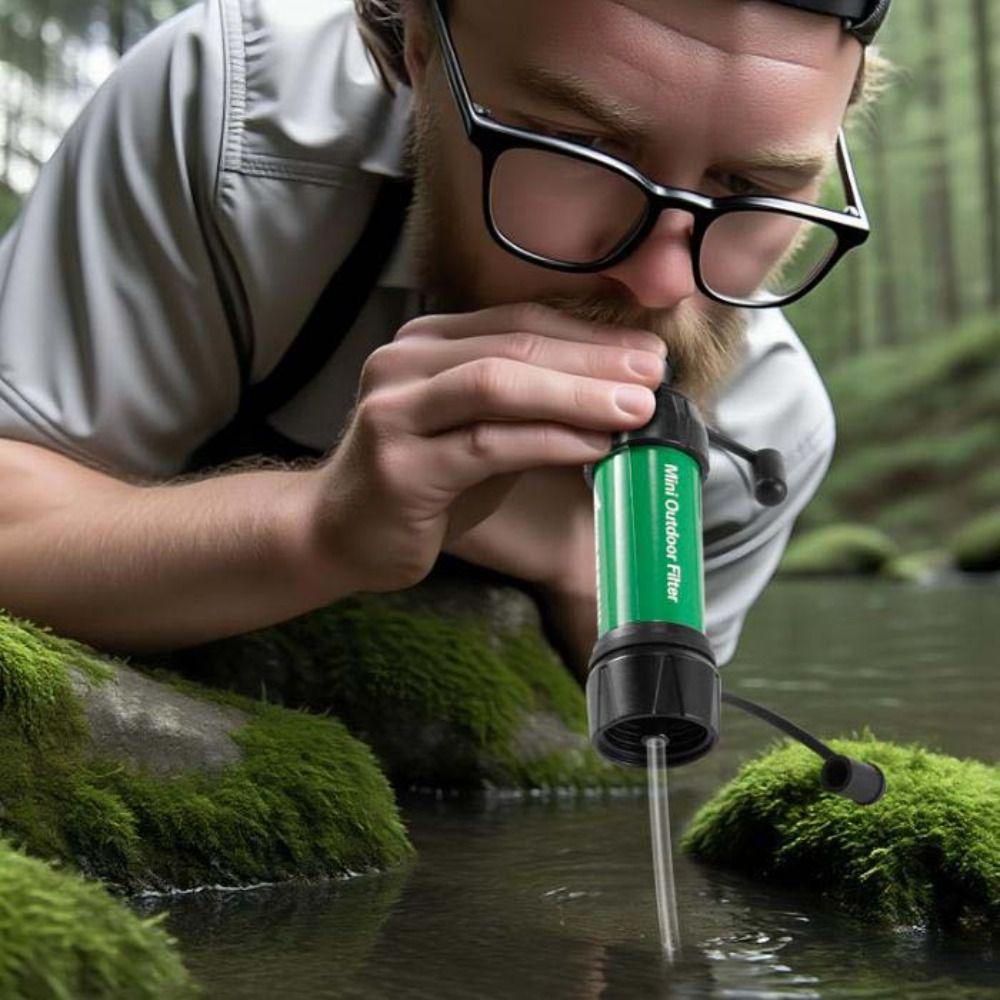 Straw Mini Water Filter Straw Mini Drinking Water Filtering Straw  Outdoor