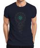 Vegvisir Viking Compass Nordic Rune Circle Valknut Fenris Wolf Men's T-Shirt