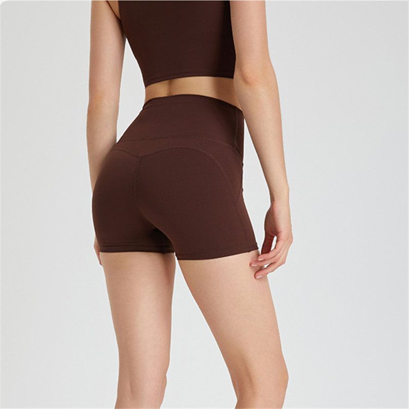 Hip Lifting Zero Sense No Embarrassment Line Shorts Fitness Women Peach