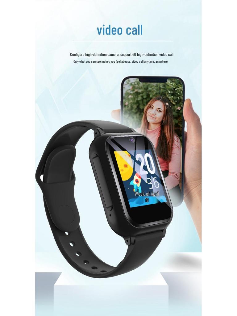 5G Waterproof Kids Smartwatch with Video, Alipay, GPS, and Long Battery Life