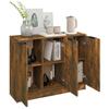 vidaXL Sideboard Räuchereiche 90,5x30x70 cm Holzwerkstoff