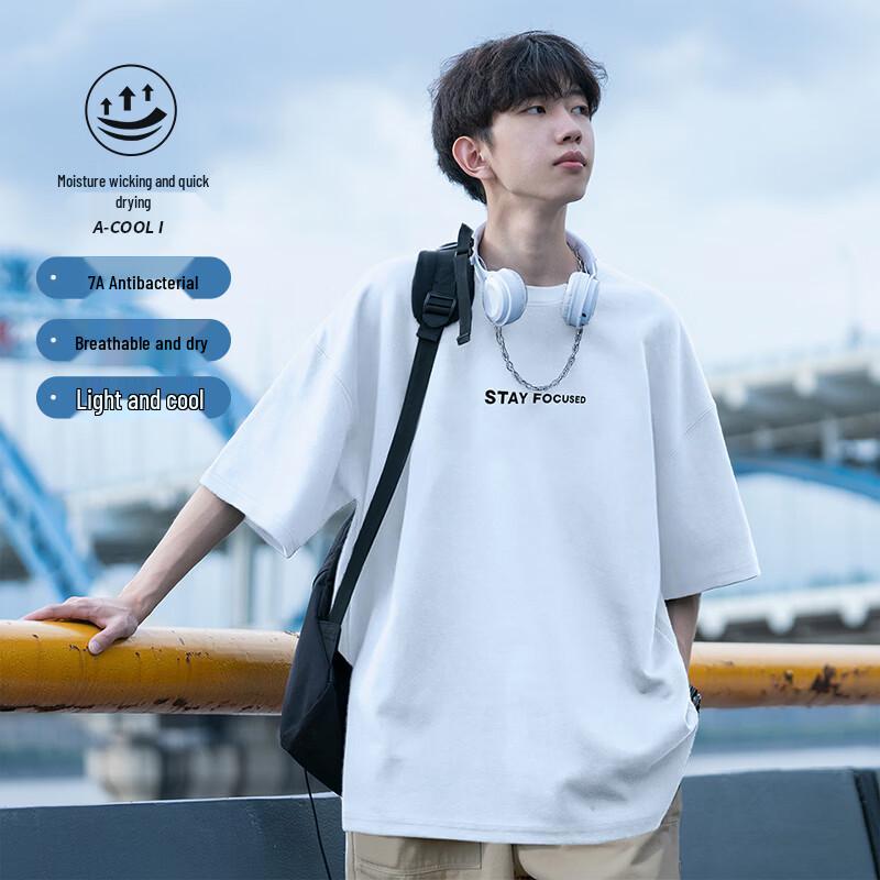 

MEDE7A Men s Antibacterial Cooling Quick-Dry Short Sleeve T-Shirt XL