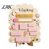 Kids Study Planner First and Last Day of School Board Sign for Kids, Reusable Wooden Small Chalkboard Sign, Cute Writing Daily Notes Schedules