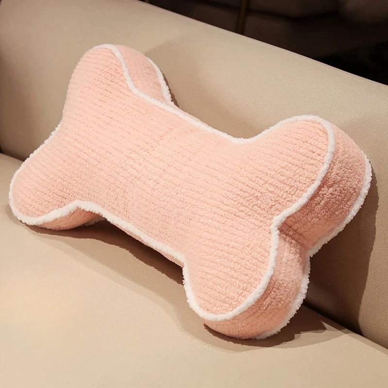 65cm Creative  Bone Plush Soft  Bone Type Headrest Roll Pillow Backrest Pillow Suitable for Car  Car Sofa Bed  Room Decor