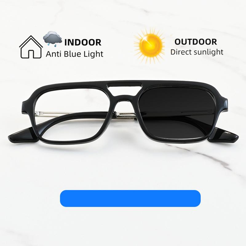 New Brand Alloy Double Beam Square Men Women Myopia Optical Prescription Nearsight Anti Blue Light Eyewear