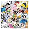 50 Sports Volleyball Graffiti Stickers: Waterproof Decorative Stickers for Mobile, Computer, and Stationery