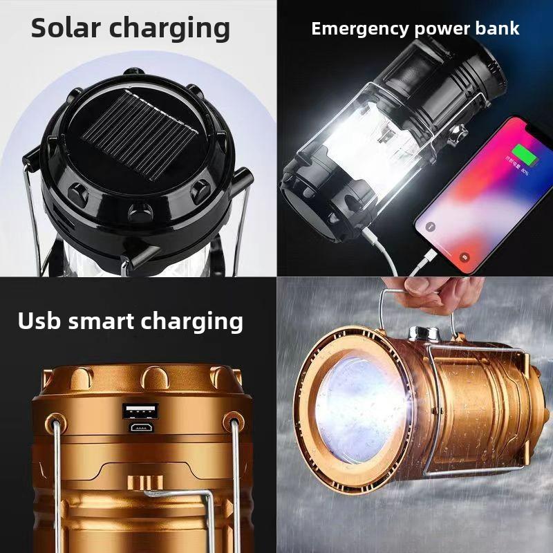 Solar Rechargeable Camping Emergency Lighting Super Bright Tent Horse Light
