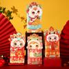 4pcs Traditional New Year Red Envelopes Chinese Money Packet Lucky Money Pockets  Celebration Party