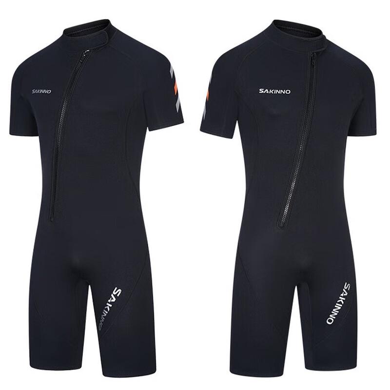 SAKINNO 2mm Short Sleeve One-Piece Wetsuit 3XL