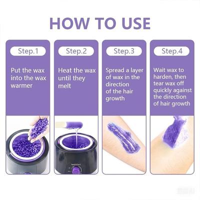 50g/200g Hair Removal Wax Beans Hot Film Painless Depilatory Wax Hard Beans Professional Wax Heater For Waxing Beans Kit
