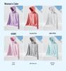 UPF50+ Women's Ice Silk Sun Protection Clothing with Large Brim - Breathable and UV Protective 