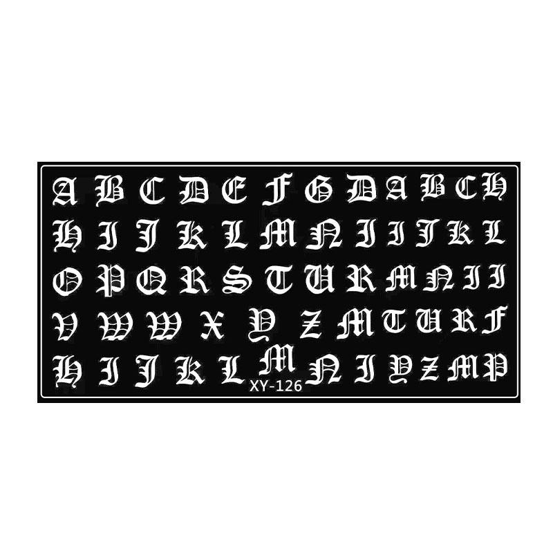 Nail Art Stamping Plates: Stainless Steel Bow, Knot, Chrome Hearts, Cross, Gothic Retro Templates