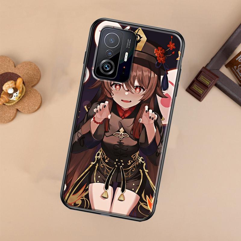 Hu Tao Genshin Impact Cartoon Case For Xiaomi POCO X7 X6 Pro X3 X5 M6 F3 F5 F6 Pro 11T 12T 13T 14T Pro 13 14 Ultra Cover