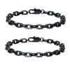 Einfache 6,5MM Kettenglieder-Armbänder für Herren, Wasserdichtes Edelstahl Quadratisch Geometrische Glieder Armband Geschenk, pulseira