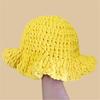 Oversized Hat Handwoven Flouncing Crocheted Hat for Music Festival Simple Flouncing Hat for Music Festival