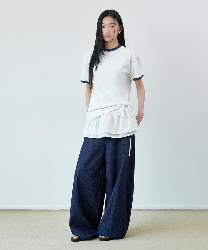 GLW [W] String Layered Wrap Skirt Ivory