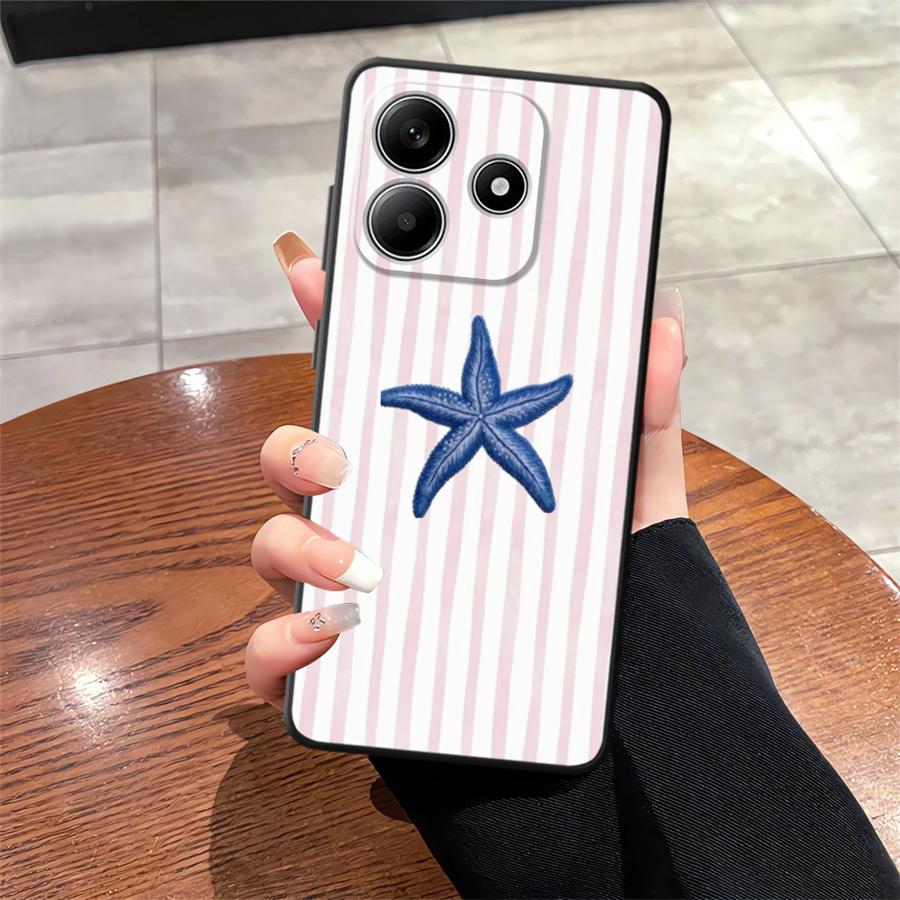 Case for Xiaomi Redmi Note 12S 11 13 12 Pro Plus 10 9 8 Pro 9s 11S 10S Soft Back Phone Cover Marine Animals