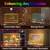 LED Note Board DIY Acrylic Night Light Board with 7 Pens Luminous Drawing Painting Board Message Board For Kids Birthday Gift