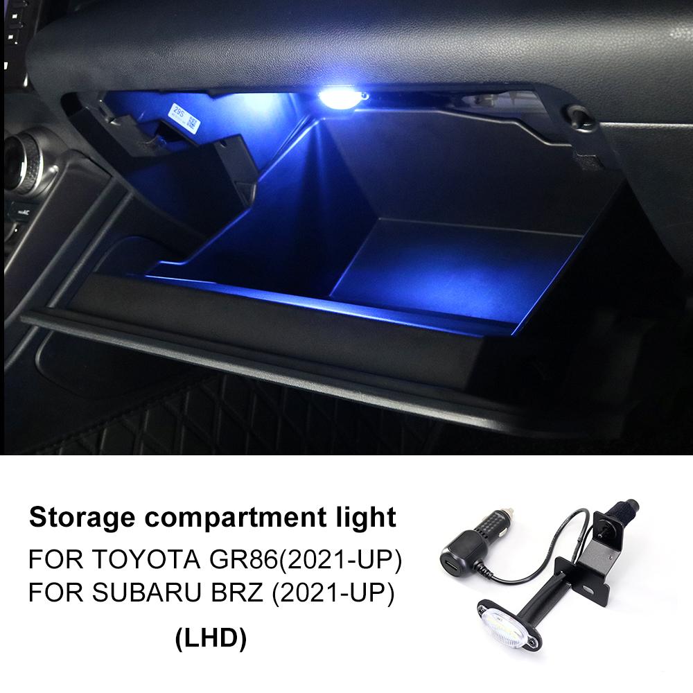 KUNGKIC RHD LHD Light For Subaru BRZ ZD8 Toyota GR86 ZN8 2025 2025 2025 2025 Car LED Glove Box Boot Compartment White Blue Lamp