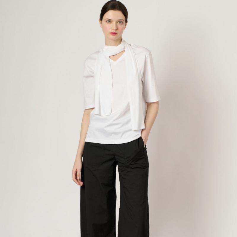 BCBG Scarf Jersey Top B4m3x407
