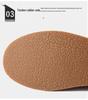 Plus Size Men's Hand-stitched Leather Martin Boots: British Style, Low-top Lace-up Casual Work Shoes for Autumn.
