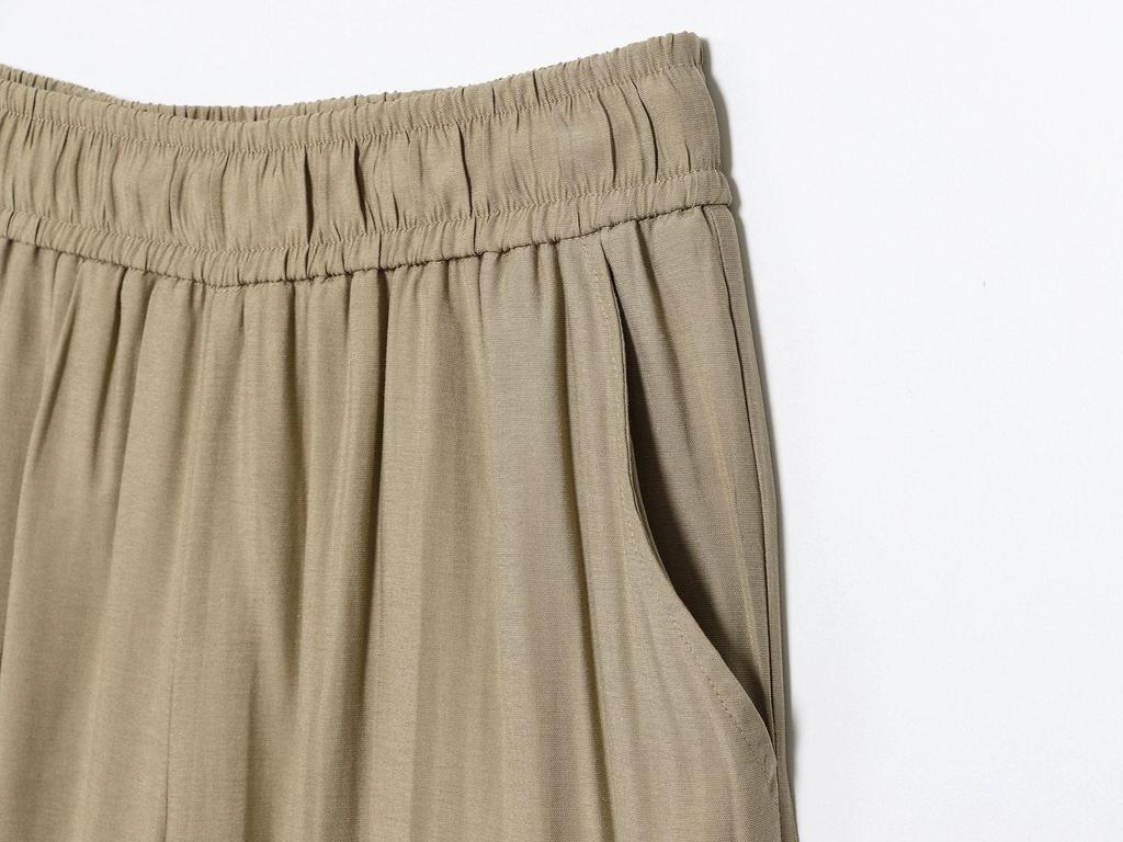 European Women's 2025 Fashion Wide-Leg Stretchy Waist Trousers
