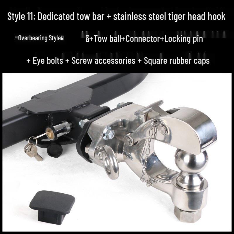 Compatible Tow Hooks and Tow Bar for Roewe RX5, RX8, and W5 Models (Rear)