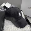 Cotton Baseball Cap With Embroidered Letters For Casual Summer Wear