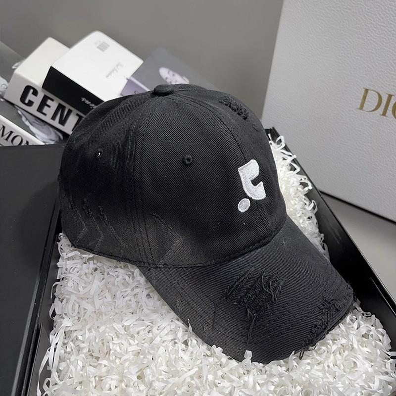 Cotton Baseball Cap With Embroidered Letters For Casual Summer Wear
