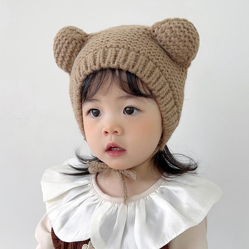 Autumn And Winter Baby Hats Infants And Toddlers Caps Cute 6-9 Months Baby Ear Protection Hats To Keep Warm
