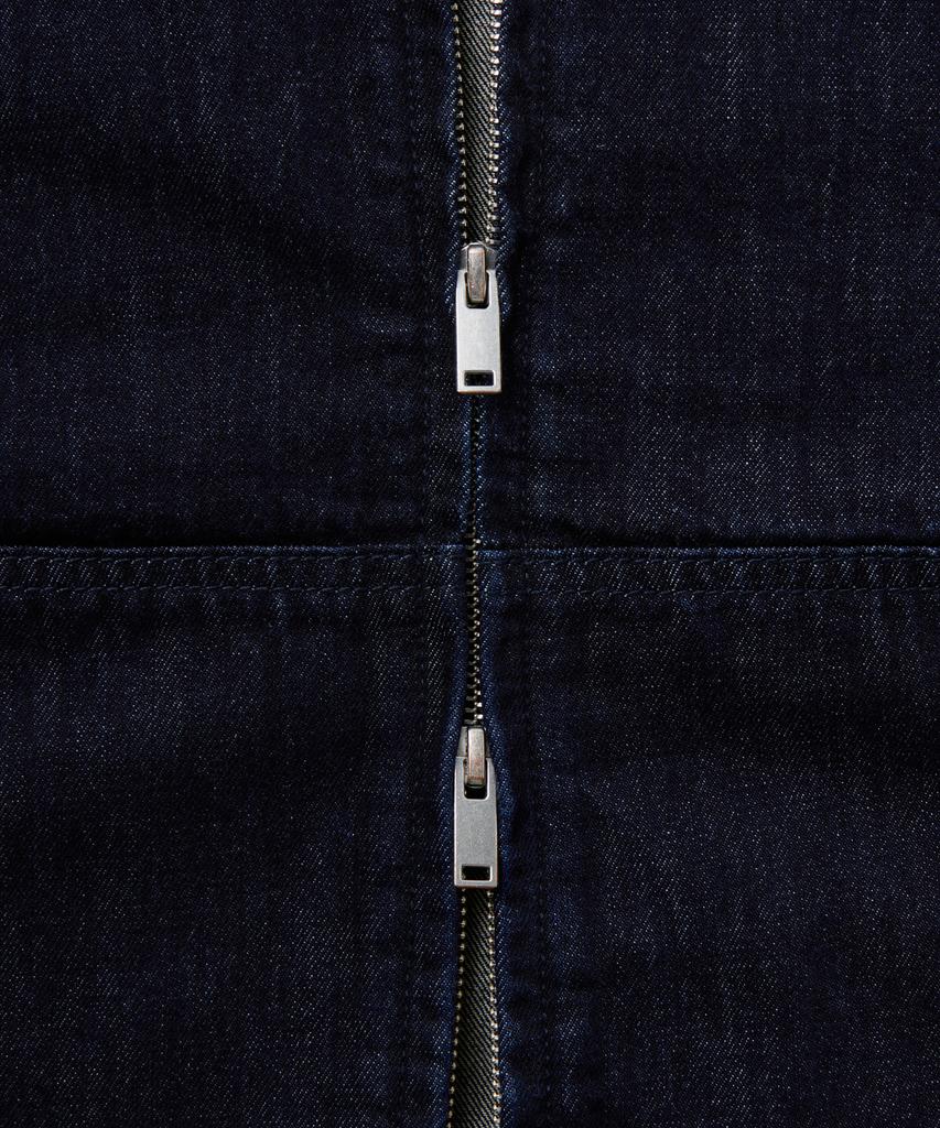 Musinsa Standard Oversized Denim Hooded Zip-Up Jacket [Deep Indigo]