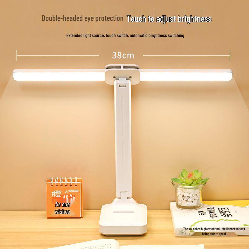 Eye-Protective Desk Lamp with Long Battery for Students - Ideal for Study, Reading, Dorms, and Bedrooms