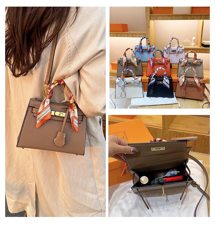 Women's Retro Crossbody Handbag with Versatile Scarf Style