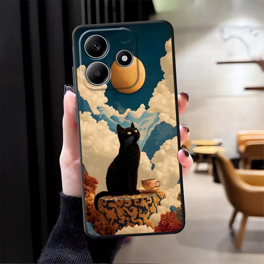 Case for Xiaomi Redmi Note 14 10 9 8 7 12 11 A3 K80 12C 13C 13 Pro Plus 14C A4 A5 A1 Phone Cover K40 A1 A2 Cartoon Duck Cat