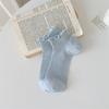 Cotton Ruffle Socks Breathable Short Socks Sweet Lace Ruffle Socks  for Daily Wear
