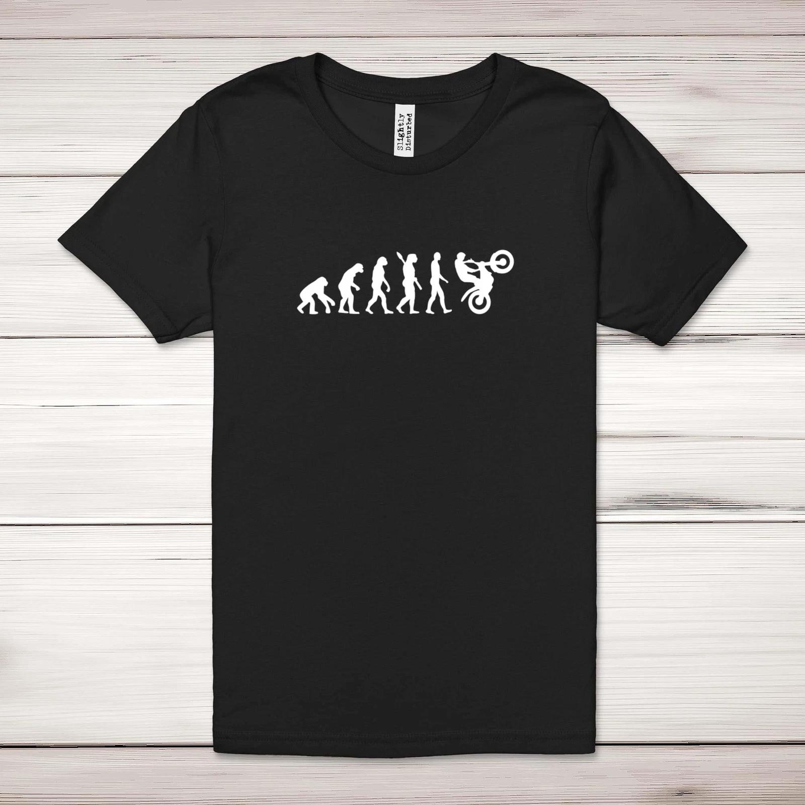 

Evolution Of A Trials Bike Rider Adult T-Shirt S