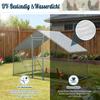 Robust Chicken Coop with Run & Ladder - Secure, Weatherproof & Easy-Clean Habitat for Poultry, Birds & Small Animals