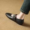 Fashion Women Flat Shoes Pumps Leopard Cute Mary Jane Low Heel 1cm Casual Loafers Leather Buckles Moccasins Shoes Woman Casual Shoes