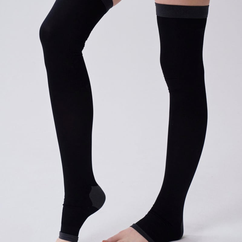 GLAM MOMENT Medical Sleeping Open Toe High Compression Stockings