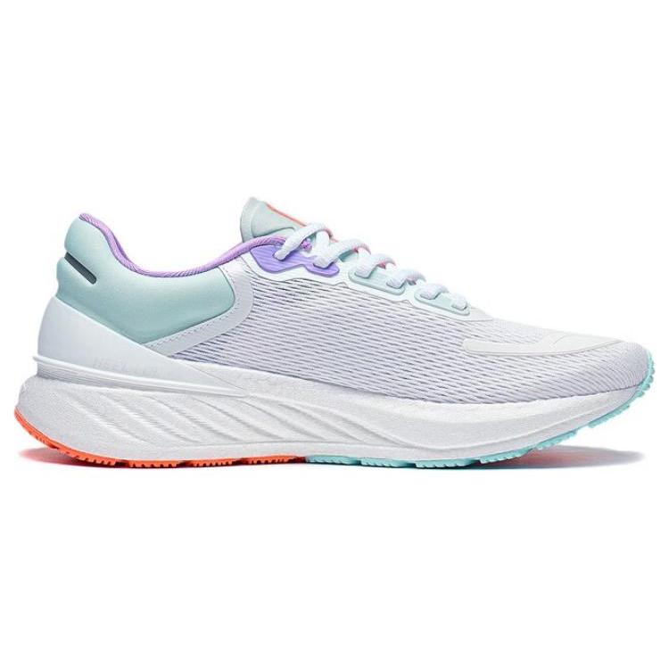 New LiNing YueYing 2.0 Anti Slip And Wear Resistant Breathable Low Top Running Shoes Women's White Blue Purple ARHT002-11