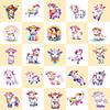 50 Rainbow Calf Graffiti Stickers Children'S Cute Cow Cartoon Creative Personality Stickers