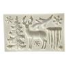 Christmas Reindeer & Snowflake Silicone Mold for Cake Decoration & DIY Baking