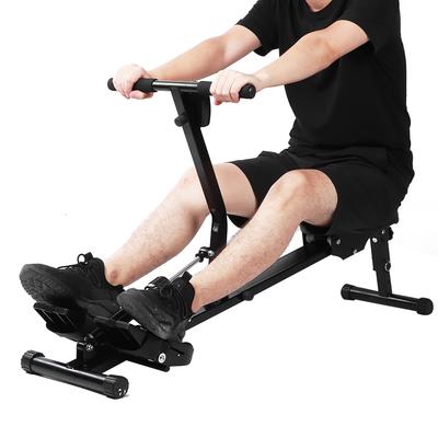 Home Foldable Fitness Rowing Machine Adjustable Resistance Rower with Digital Indicator