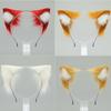 Adjustable Soft Plush Cats Ear Hairband Bendable Anime Ear Hairhoop For Roleplay Event Halloween Carnivals Celebration
