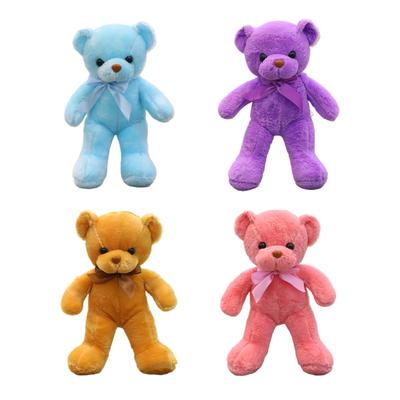 Peluche ours 30cm/11.81in Animal pour poupée Peluche Cadeau Mignon Dessin animé Jouet interactif Cadeau pour nourrisson pour bébé Jouets pour dormir